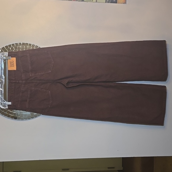 BDG Urban Outfitters High & Wide Chunky Corduroy Ankle Wide Leg Pants NWOT - Picture 6 of 15